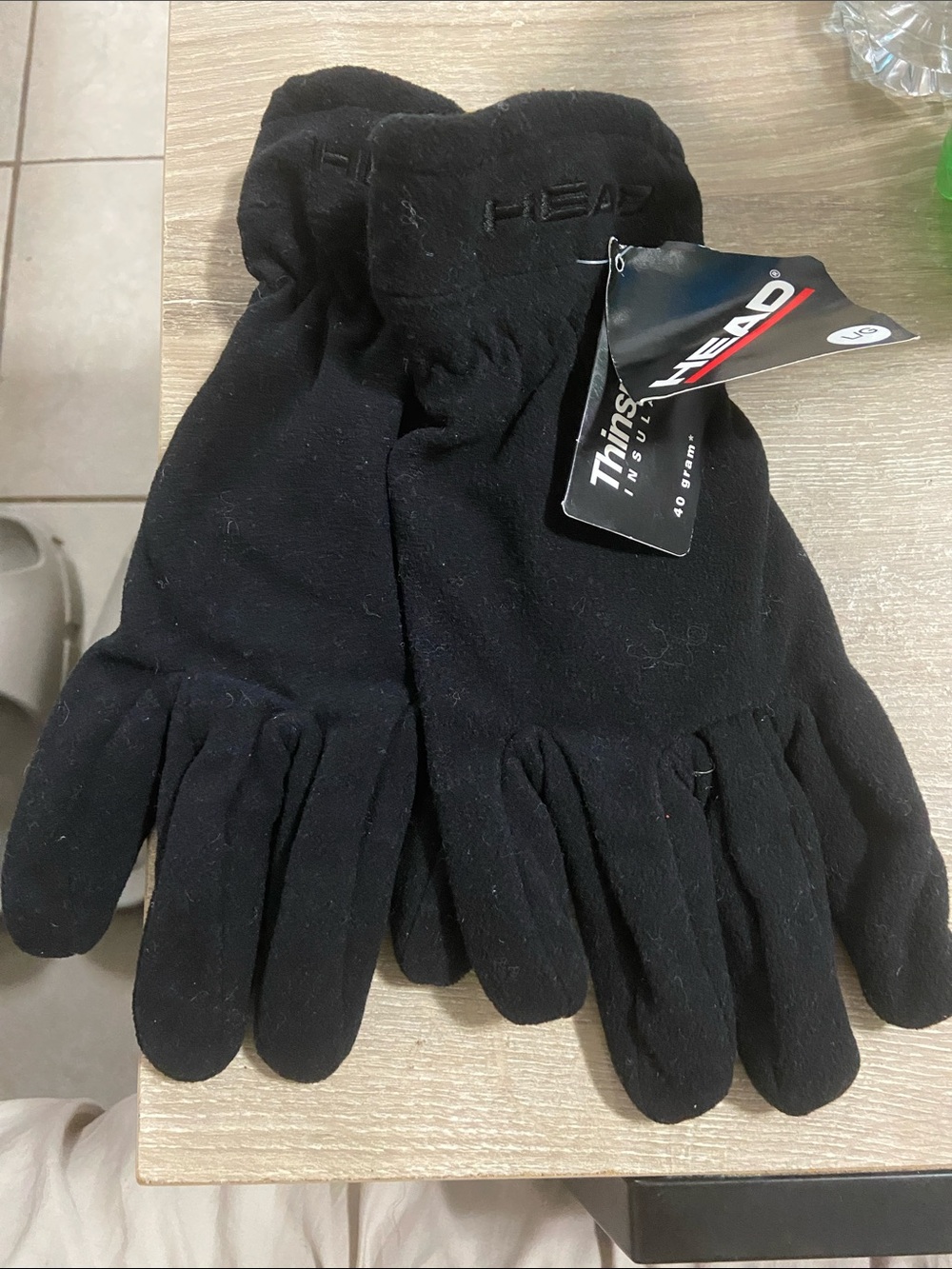 Head Men’s Black Thinsulate Fleece Gloves
